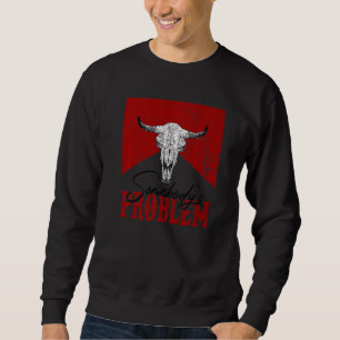 Sudadera Calavera de toro vintage vida occidental país de a