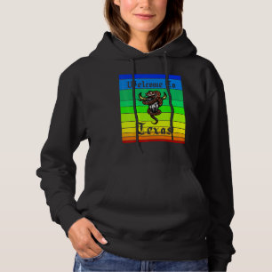 Sudadera Calavera de vaca serpiente bienvenida a la puesta