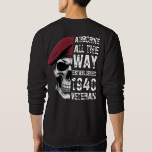 Sudadera Calavera de Veterano Aéreas Todo El Camino