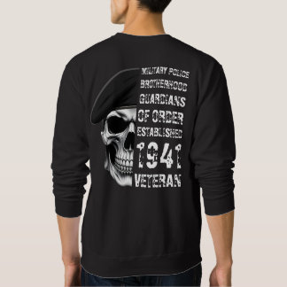 Sudadera Calavera de veterano de la hermandad de la policía