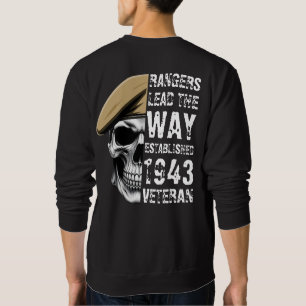 Sudadera Calavera de veterano de Rangers Lead The Way