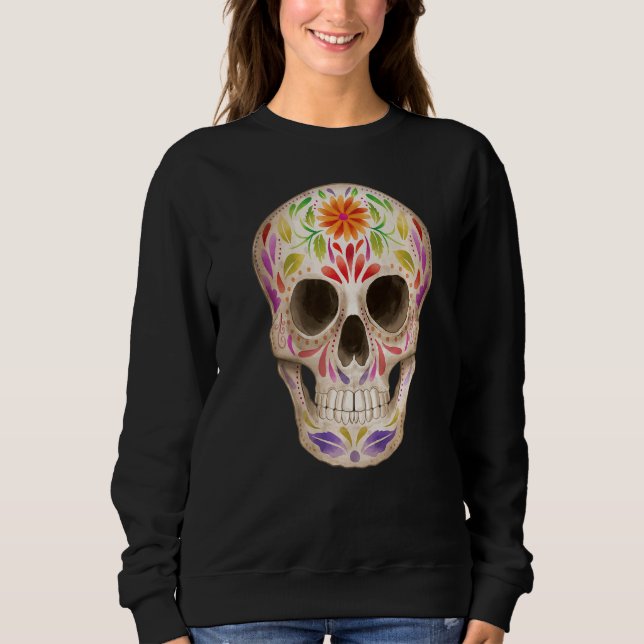Sudadera Calavera defunción Día De Los Muertos Día de la Ca (Anverso)