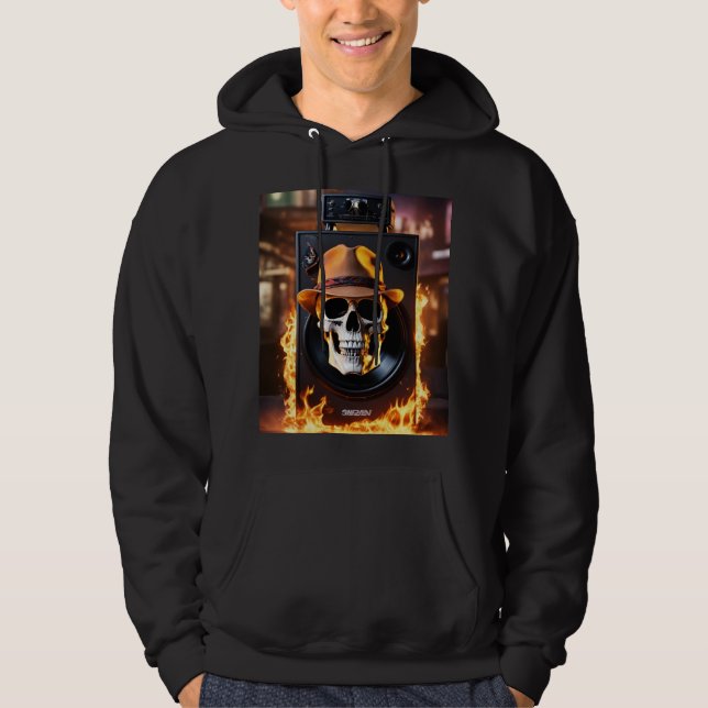 Sudadera Calavera eléctrica (Anverso)