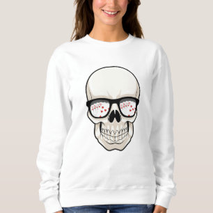 Sudadera Calavera en Poker con gafas de sol