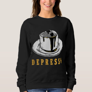 Sudadera Calavera En Una Copa Depresso Funny Skull Bones Ca