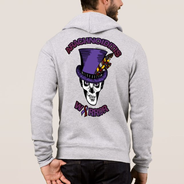 Sudadera Calavera/Gorra...Aracnoiditis (Reverso)