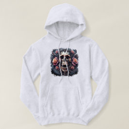 Sudadera Calavera gótica adorada con Rosas