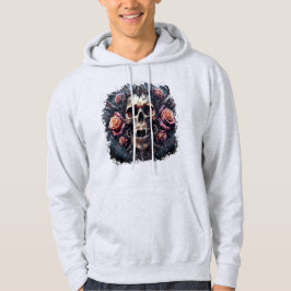 Sudadera Calavera gótica adorada con Rosas