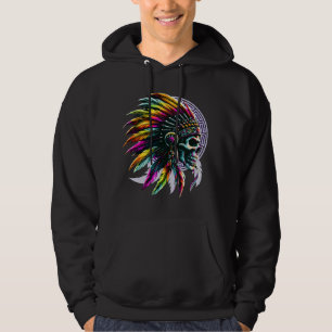 Sudadera Calavera Indio Nativo