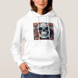 Sudadera Calavera muerta de Peach Floral 3D con gafas de so