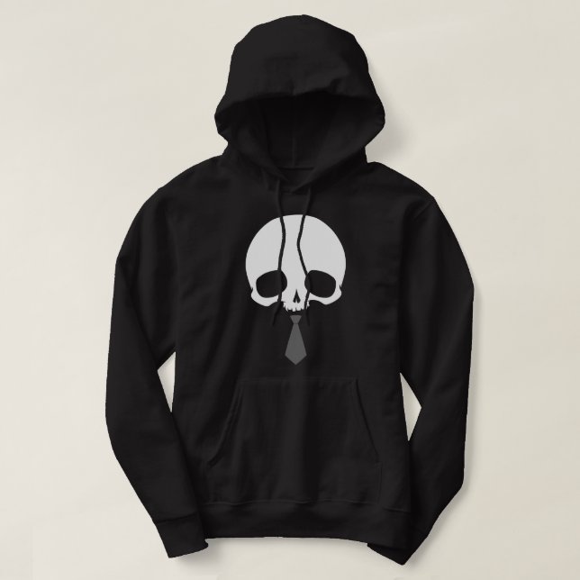 Sudadera Calavera personalizable con corbata (Diseño del anverso)