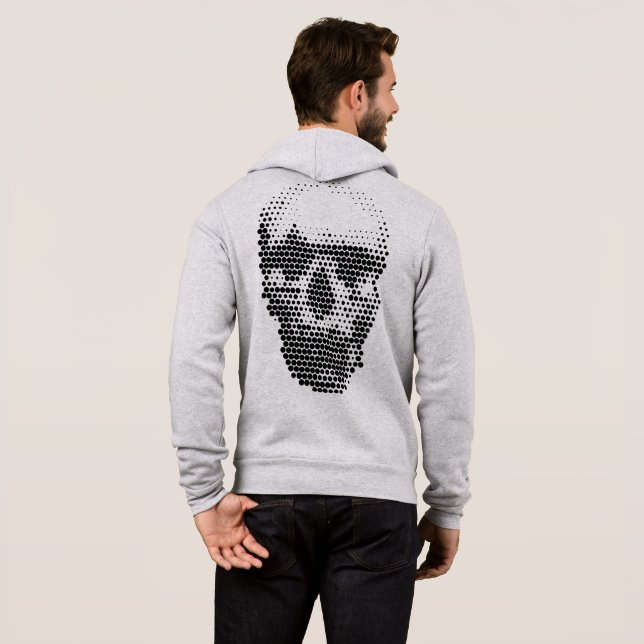 Sudadera Calavera punteada (Reverso completo)