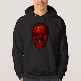 Sudadera Calavera roja gótica