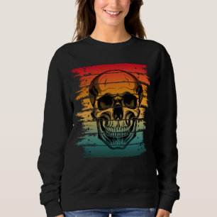 Sudadera Calavera Silueta Retro Vintage
