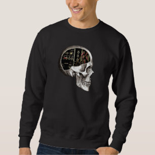Sudadera Calavera sintetizadora modular analógica para nerd