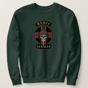 Sudadera Calavera Táctica de Veterano de Médico de Combate