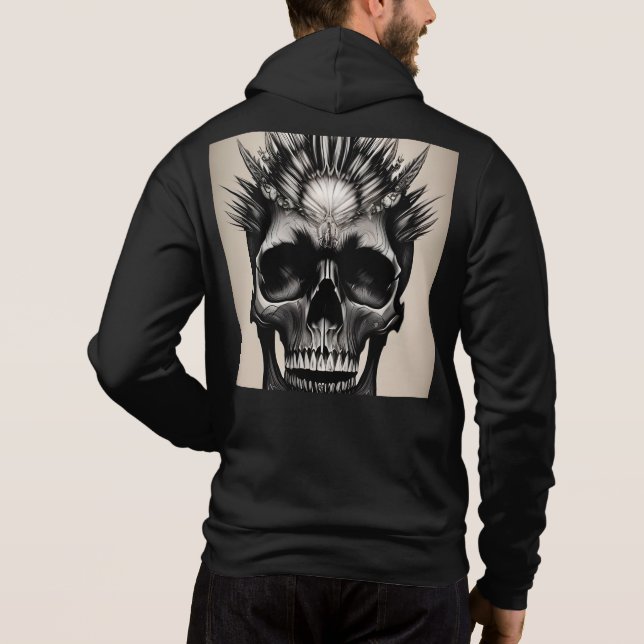 Sudadera Calavera tribal (Reverso)