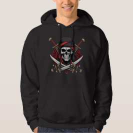 Sudadera Calavera y encrucijada Hoodie: Aventura pirata
