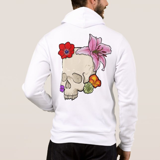 Sudadera Calavera y Flora (Reverso)