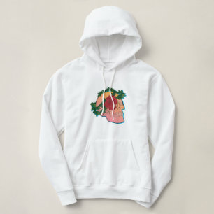 Sudadera Calavera y Rosa
