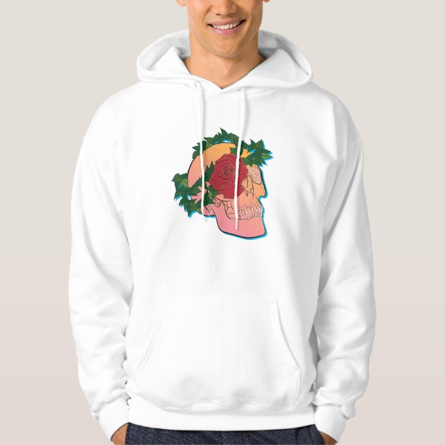 Sudadera Calavera y Rosa (Anverso)
