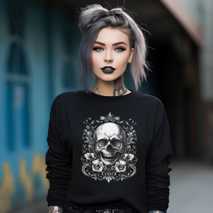 Sudadera Calavera y Rosas