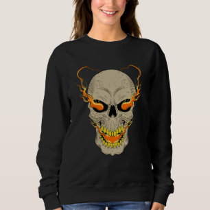 Sudadera Calaveras con Ojos Llamativos Grunge Punk Metal