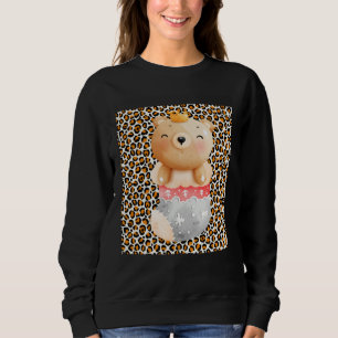 Sudadera Calcetín de impresión animal de oso bebé de Navida