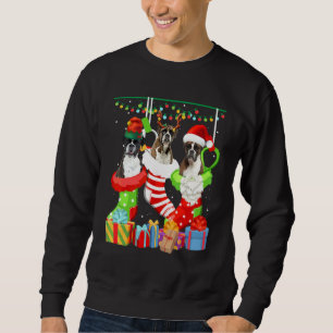 Sudadera Calcetines de Navidad de perro Boxer Pijama de Nav