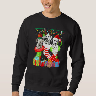 Sudadera Calcetines de Navidad de perro dálmata Pijama de m