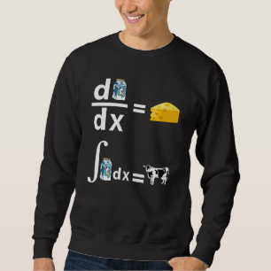Sudadera Cálculo del queso Graciosa matemática científi