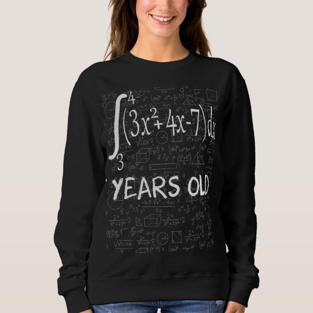 Sudadera Cálculo integral divertido de matemáticas geek 44º (Anverso)