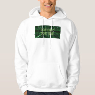 Sudadera Cálculo verde vibrante del código binario 69 de Sl