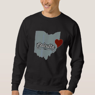 Sudadera Calcuta Ohio OH Ciudad Estado EE. UU. Recuerdo Enc