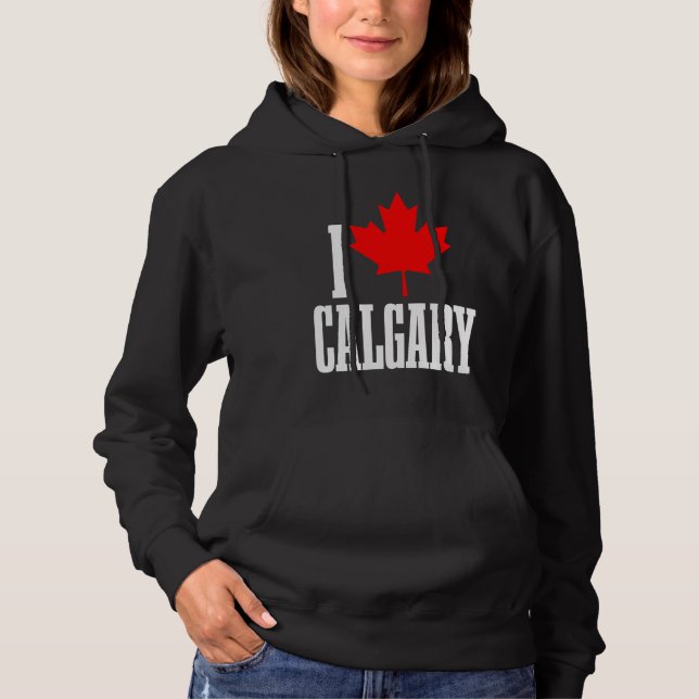 Sudadera Calgary Alberta Canada Maple Leaf Canadian Flag Pr (Anverso)