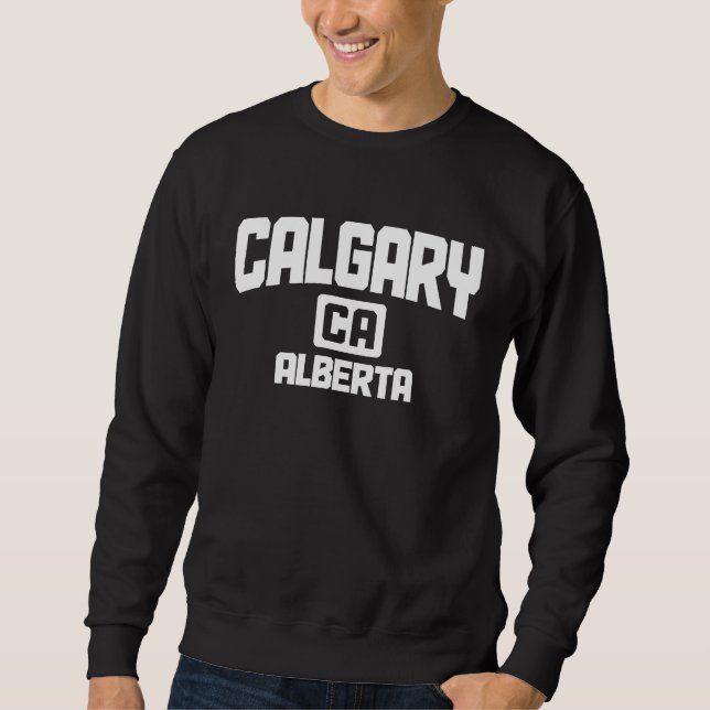 Sudadera Calgary Alberta Canadá Orgullo Vintage Canadiense (Anverso)