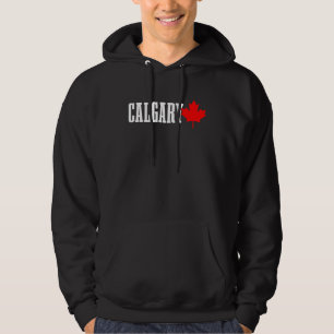Sudadera Calgary Alberta Hoja de Arce Canadá Bandera Canadi