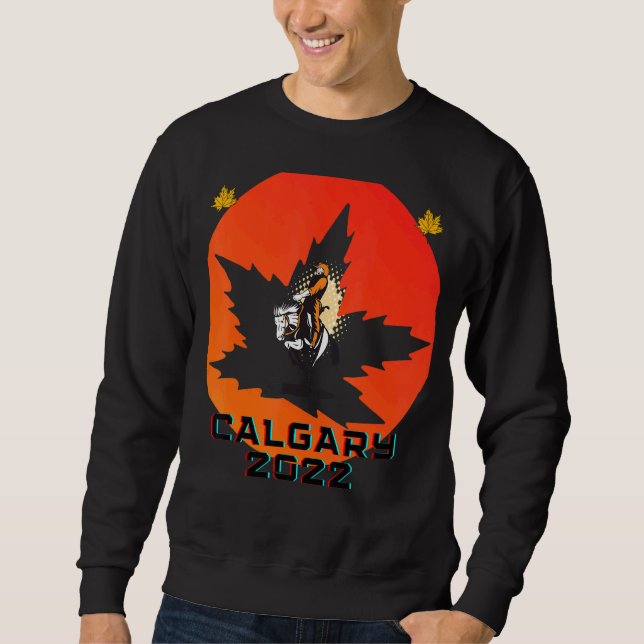 Sudadera Calgary Alberta Tradición Occidental Canadiense &  (Anverso)