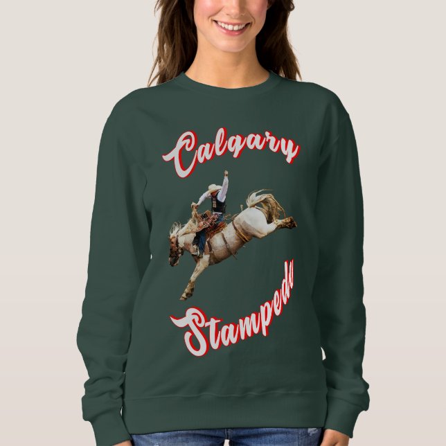 Sudadera Calgary Canada Hourse Julio Riders Calgary Stamped (Anverso)