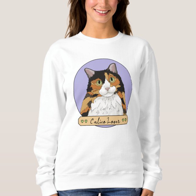 Sudadera Calico Cat Lover (Anverso)