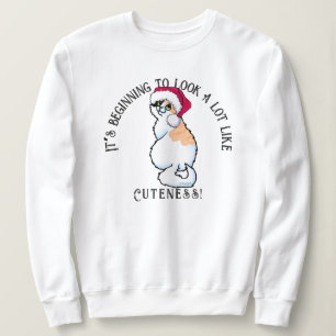 Sudadera Calico Cat Navidades KiniArt Sweatshirt