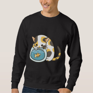 Sudadera Calico Kitty Y Goldfish