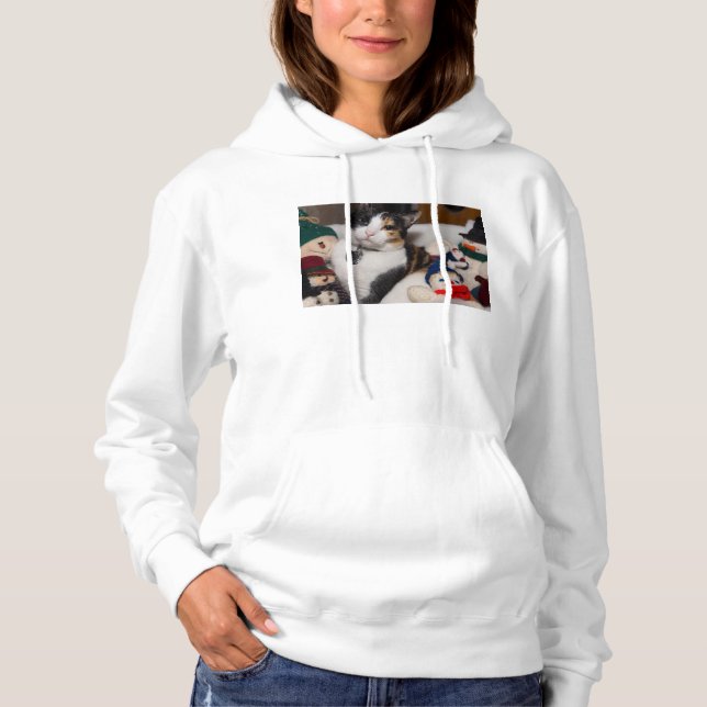 Sudadera Calico Y Snowmen Hoodie (Anverso)