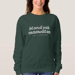 Sudadera Cálido Camisón de Pinoy Impreso - Frase Ilocano