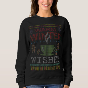 Sudadera Cálidos saludos de invierno Termo café Té Feo Chri