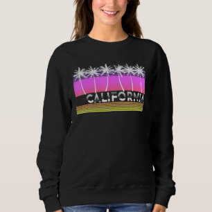 Sudadera California Beach 80's 90s Vaporwave Aesthetic Palm
