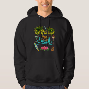 Sudadera California Beach Summer Palm Surf Sun Set Palm Tre