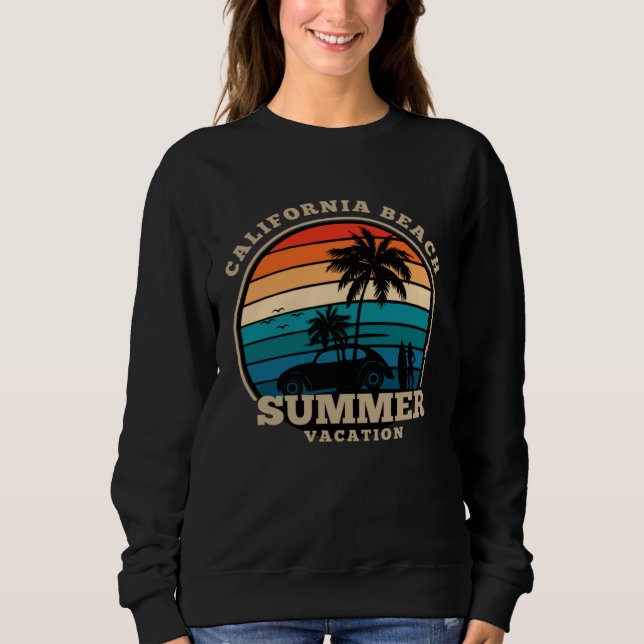 Sudadera California beach summer surfing USA woman men chil (Anverso)