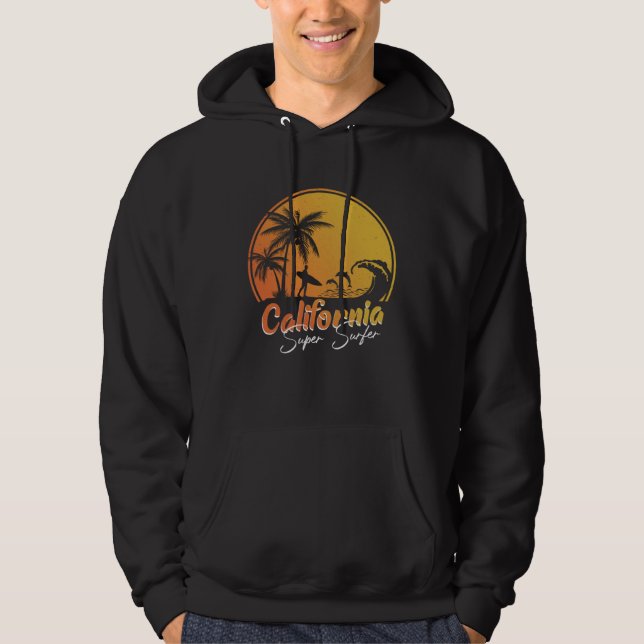 Sudadera California beach surfing USA woman men children  2 (Anverso)