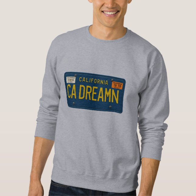 Sudadera California Dreaming - Retro 1969 License Plate (Anverso)